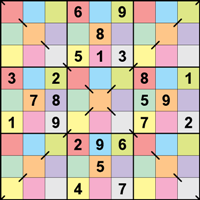 Farbdiagonal-Sudoku
